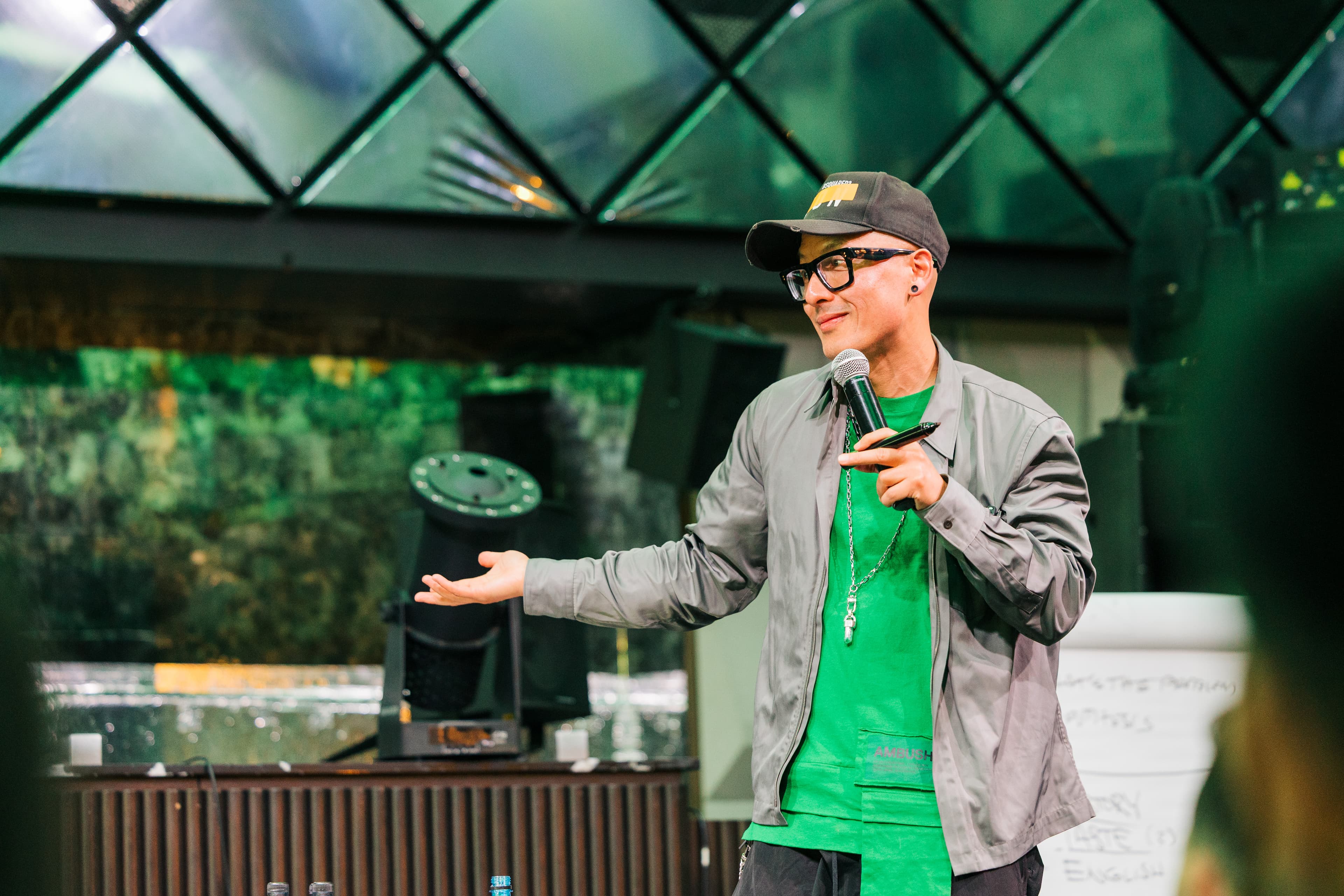 Chris Do speaking on stage